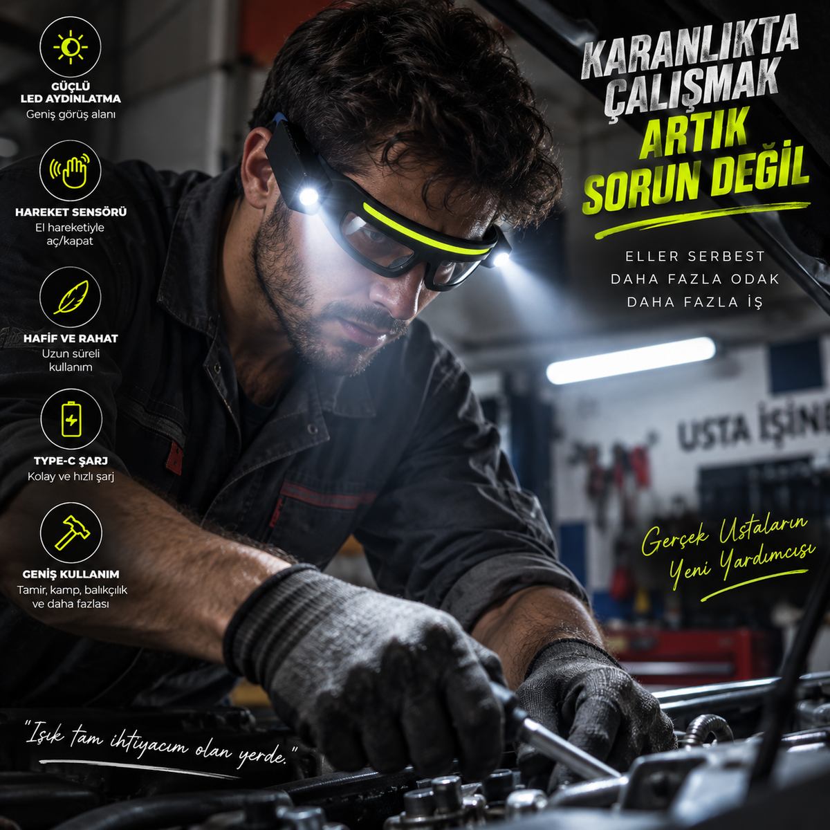Remachive LUMEN – Sensörlü LED Işıklı Gözlük